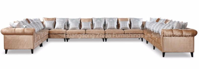 U Shape Sofa Fabric Sofa Set Big Living Room Sofa