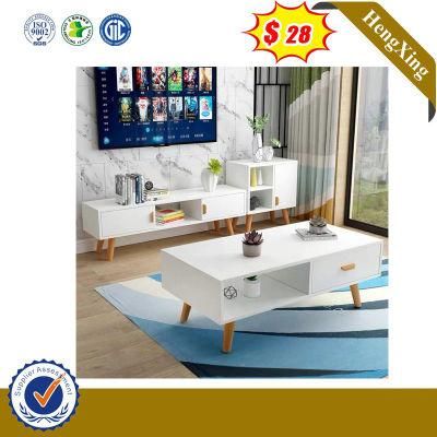 Simple White Wooden Office Home Hotel Bedroom Living Room Square Coffee Table