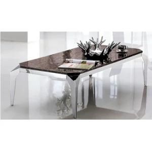 Industrial Modern Design Marble Metal Coffee Table