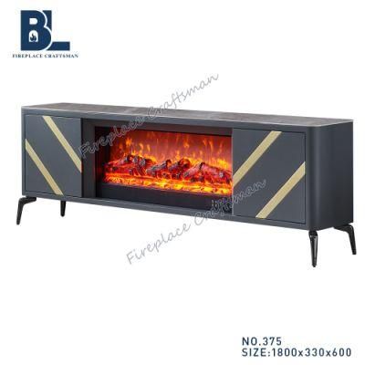Granite Marble Top Fire Place Surround Mantel TV storage Stand for Home Decor