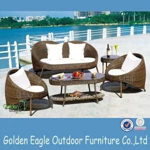 Rattan Furniture Outdoor Chairs with Arm and Cushion