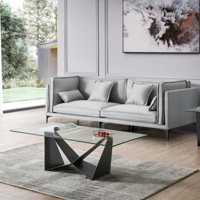 New Product Promotion Adjustable Glass Living Room Coffee Table Modern