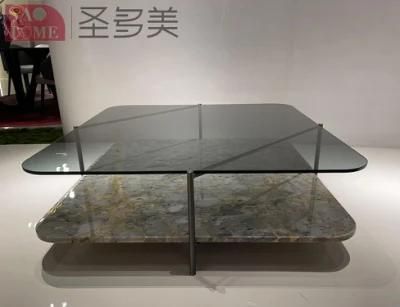 Coffee Table Sets Living Room Marble Glass Furniture Marble Glass End Table