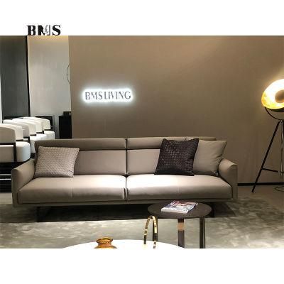 Functional Modern Design Leisure Home Living Room Genuine Leather Sofa
