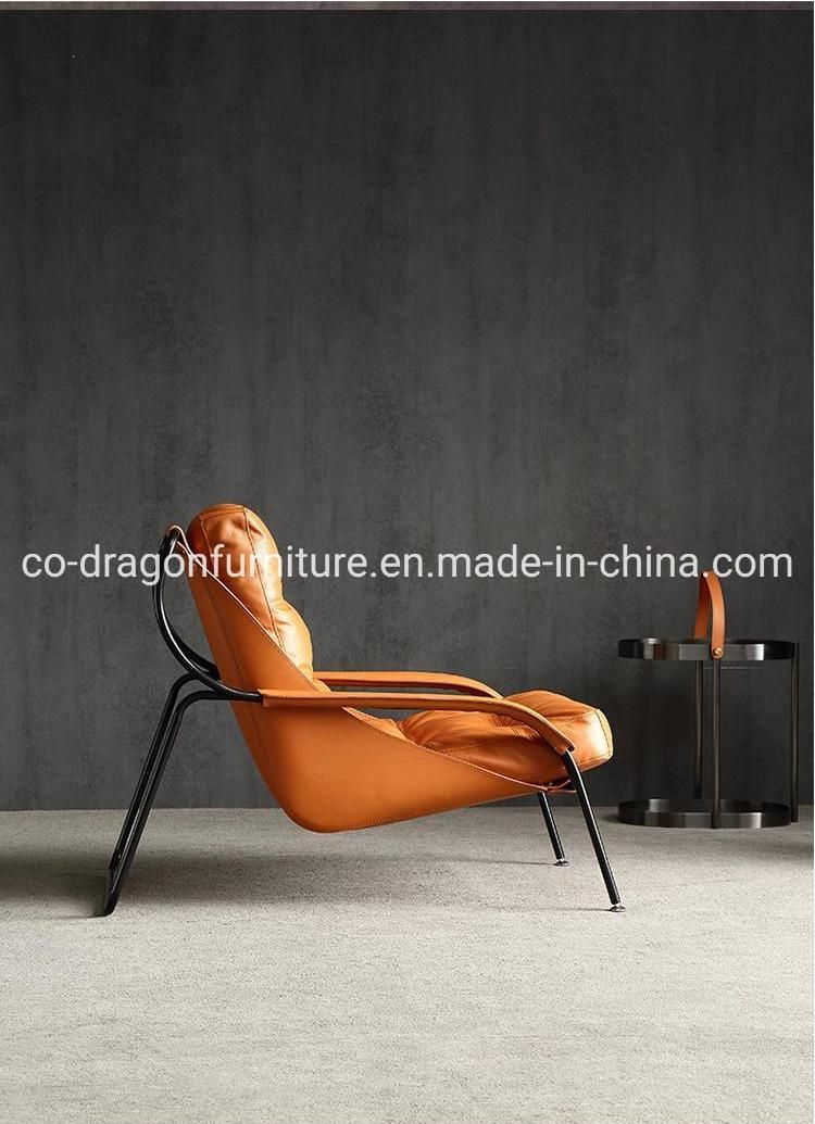 Quality Leather Leisure Sofa Chair with Legs for Modern Furniture
