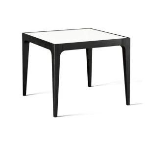 EU Square Dining Table MDF Top Table with Solid Wood Frame for Gemany and France Market Table
