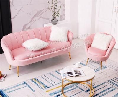 Hyc-Sf04s Modern Velvet Ins Style Living Room Furniture Single Sofa for Sale