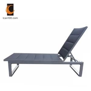 American Standard Outdoor Aluminum Textilene Rattan Folding Chairs Chaise Lounge (I can-60001AT)