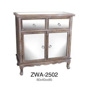 Yiya Antique Cabinet Table with Mirror Decoration