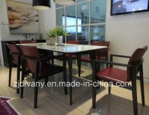 Modern Wooden Leather Fabric Dining Chair (C-49)