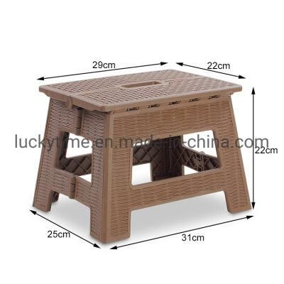 New Ultra-Thin Breathable Rattan Proof Plastic Folding Storage Stool