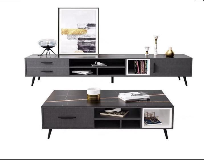 Modern Home Living Room Cabinets Set Furniture Design Costum Made Solid Wood Tea Table