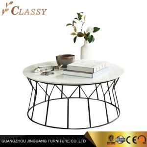 Contemporary Style Lacquer White Living Room Table