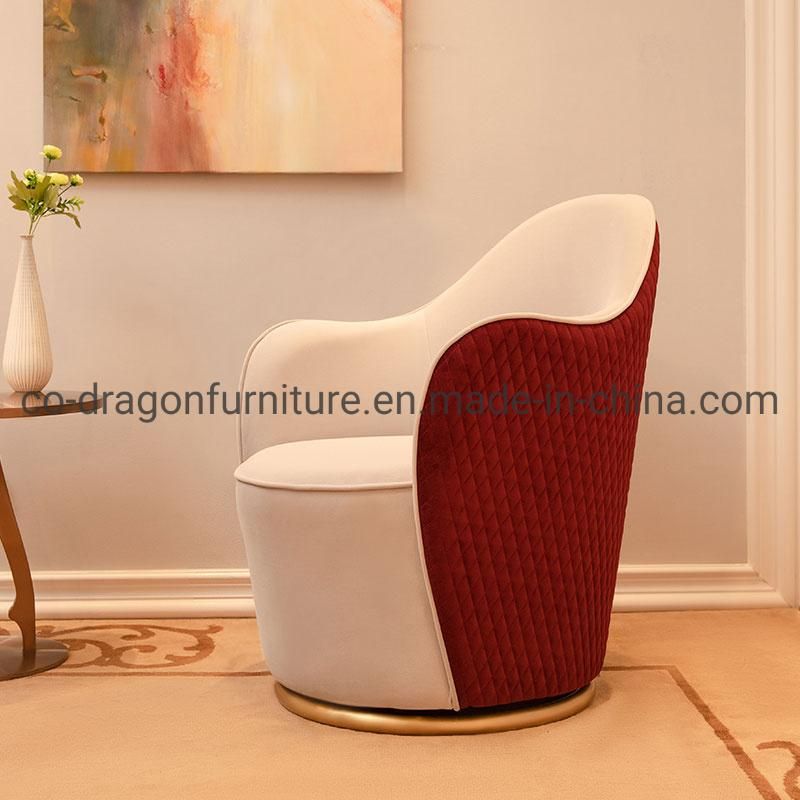 Luxury Leather Leisure Sofa Chair with Arm for Hotel Furniture