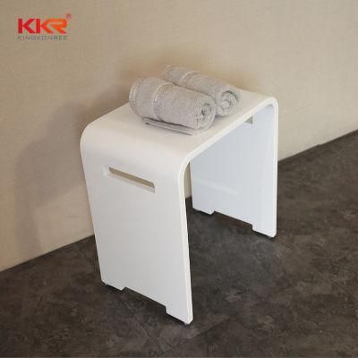 Luxury Resin Stone Solid Surface Bathroom Vanity Shower Stool