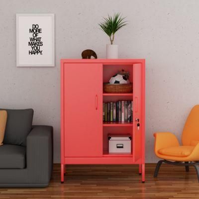 Hot Sale Korean Modular Storage Cabinet Furniture Steel Home Office Storage Side Cabinet
