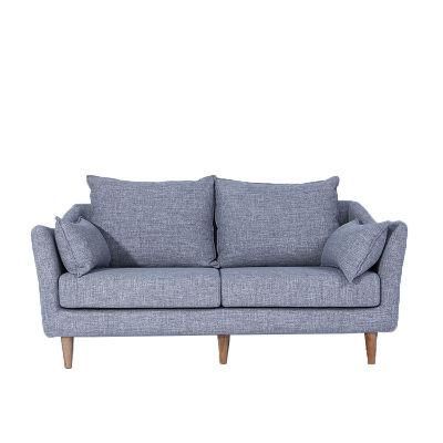 Nordic Small Apartment Living Room Cotton and Linen Fabric Sofa Combination Sofa 0043