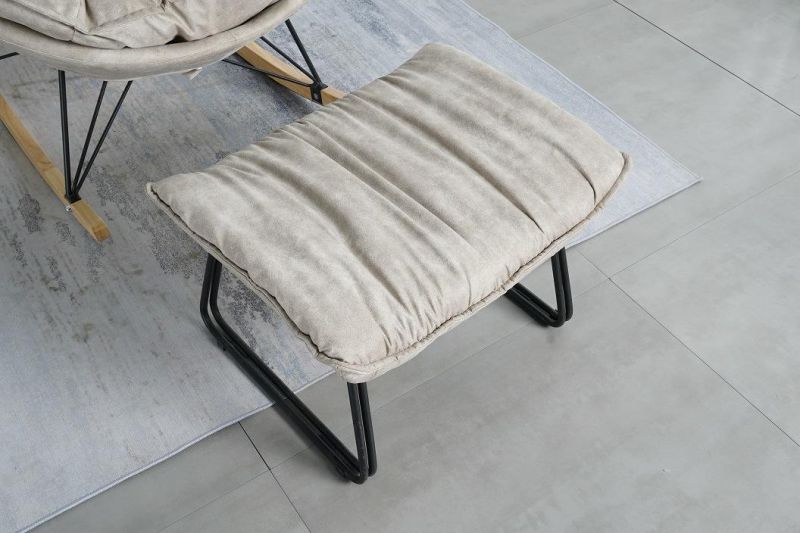 Hotel Luxury Metal Frame Lounge Sofa Single Seater Modern Accent Fabric Vintage Arm Chair
