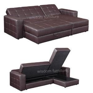 Modern Folding Storage Corner Sofa Bed, Living Room Sofa (WD-910)