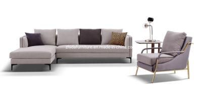 Cheap Modern Villa Apartment Hotel Home Furniture Living Room Bedroom L Shape Fabric Lobby Sofa