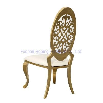 Wholesale Stainless Steel Furniture Pattern Back His and Hers Wedding Chairs