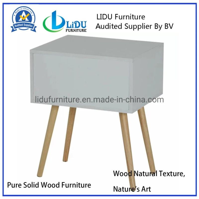 Bedroom Decor Wooden Bedside Nightstand Storage Drawer Furniture Table