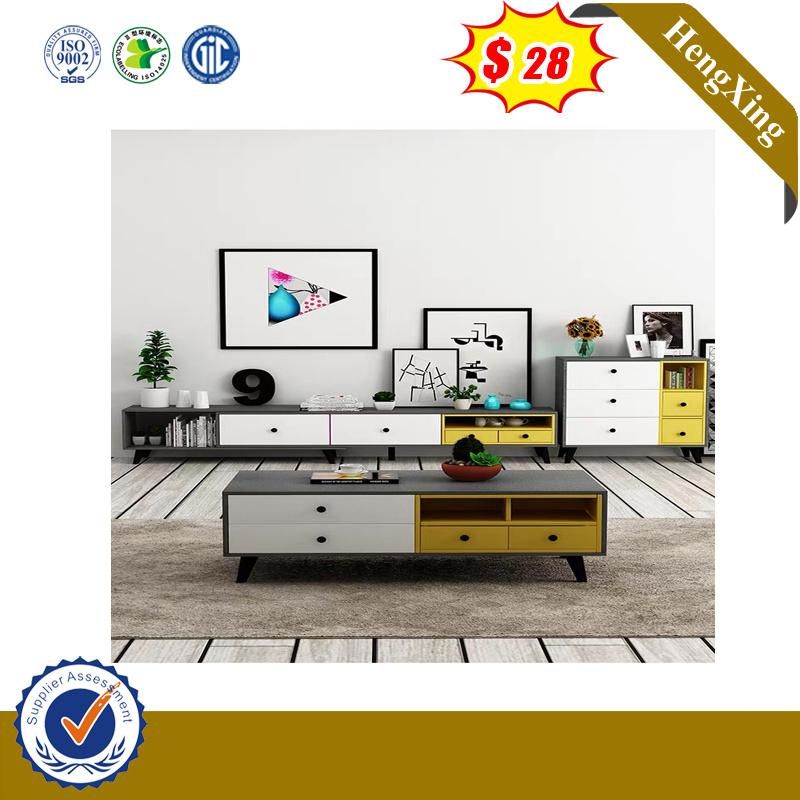 New Design Home Hotel Living Room Furniture Side Wall Tables Melamine Laminated Wooden TV Stand Cabinet Coffee Table
