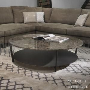 Factory Direct Sale Modern Marble Top Round Tea Table (NK-CTA011)