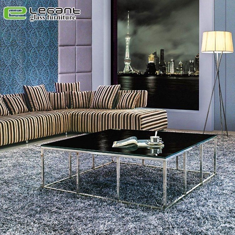 China Manufacturer Tempered Glass Center Coffee Table Price