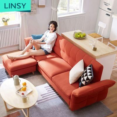 Linsy Triple Red China Sets Modern Fabric Sofa Bed 1012