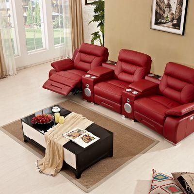 Hot Selling Leather Premium Home Theater Sofa Functional Sofa