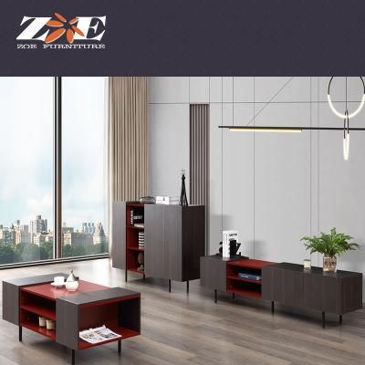 Modern Design Unit Sets TV Stand Cabinet Coffee Table Living Room Furniture