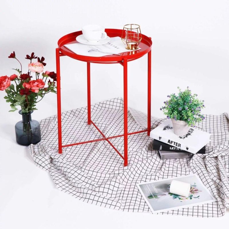 Side Table, End Table Outdoor&Indoor Snack Table