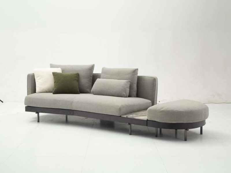 V02 4 Seat Sofa with Armrest, Latest Design Living Set in Home and Hotel Furniture Customization