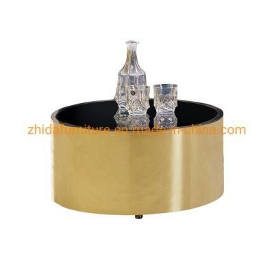 Chinese Contemporary Style Classic Glass Top Coffee Table Side Table