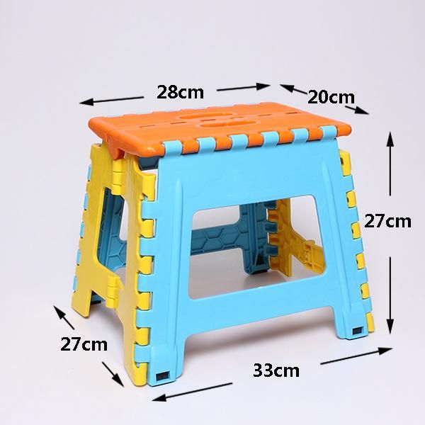 Portable Plastic Folding Stool Folding Travel Stool Telescopic