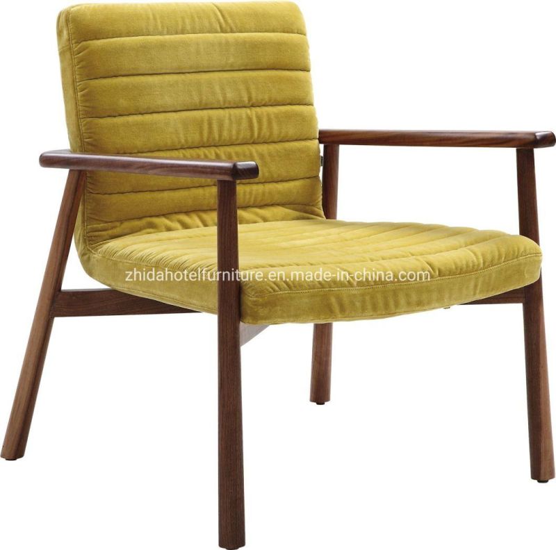 Leisure Style Wooden Living Room Furniture Solid Wood Frame Hotel Chair