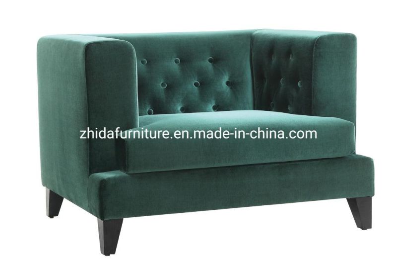 Living Room Furniture Velvet 3 Seat Modern Restaurant Home Sofa