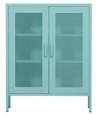 Industrial Style New Design Mesh Door Metal Cabinet Sideboards