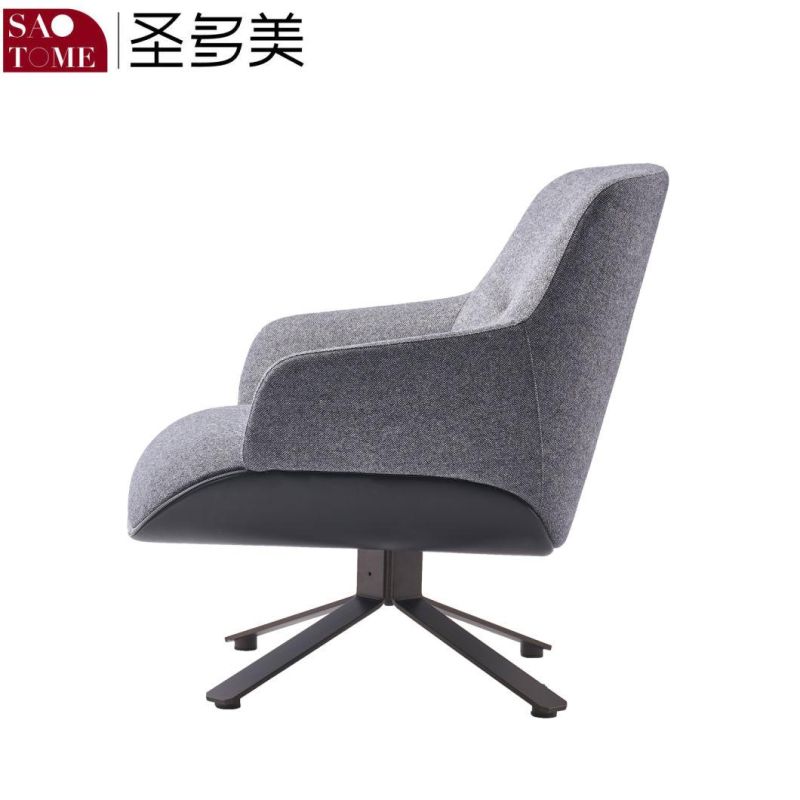 Modern Living Room Restaurant Furniture Metal Fabric Leisure Chair