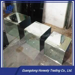CB001m New Product Mirror Finish Nesting Glass Side Table