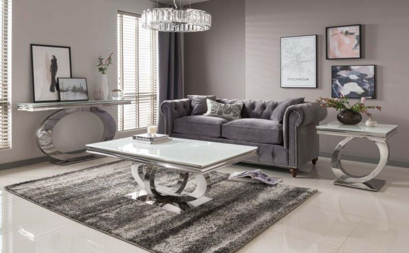 Elegant and Graceful Naturalistic Metal Coffee End Side Table