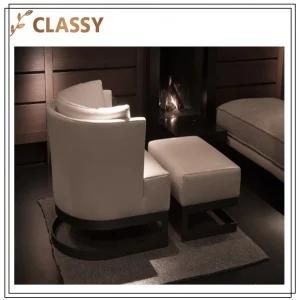 Linen Top Leisure Chair for Living Room Hotel Chair