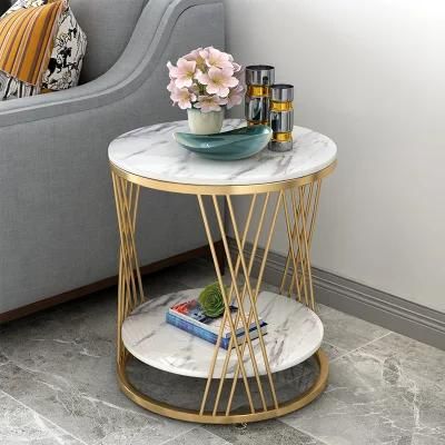 Nordic Side Table Slate Sofa Side Cabinet Corner Table Living Room Small Coffee Table Bedroom Simple Modern Bedside Round Table