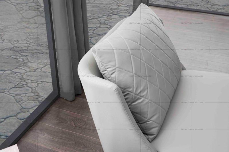 Foshan Gainsville Furniture Italy Modern Home Leisure Leather Living Room Sofa Furniture