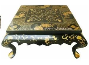 Gold Europe Flower Furniture Luxury Hand Painted Coffee Table