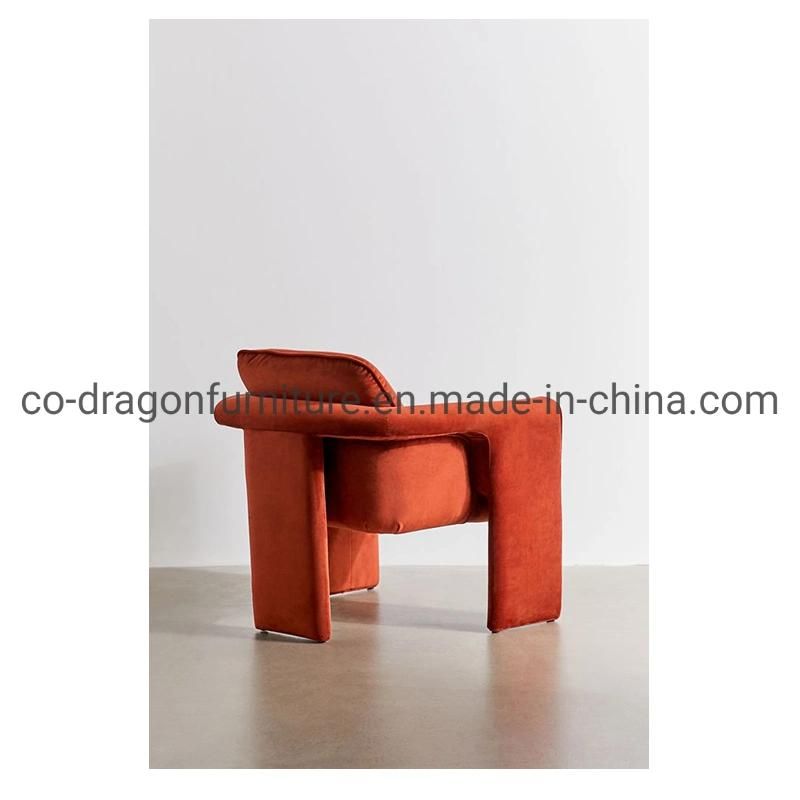 2021 New Design Wooden Frame Fabric Leisure Chair with Arm