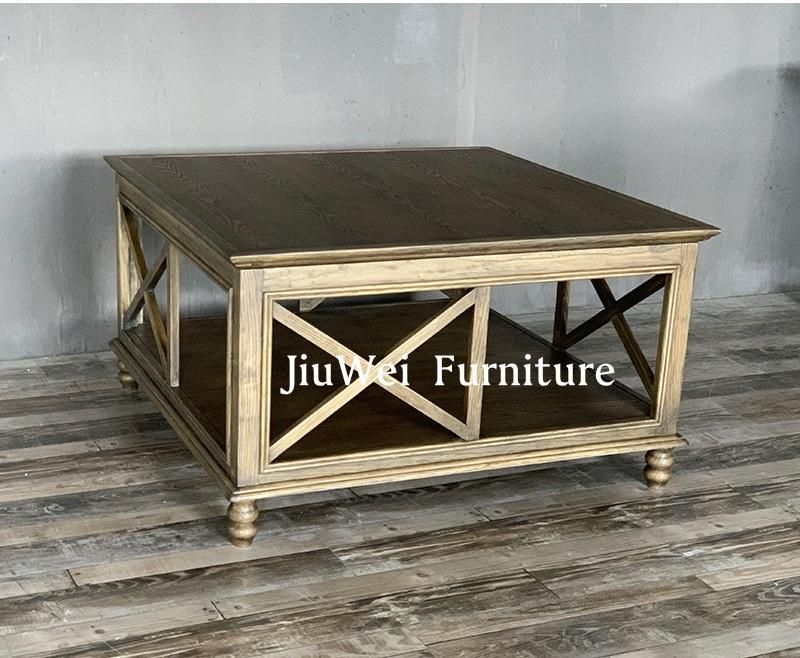 Factory Custom Wooden Furniture Solid Wood Coffee Table/Wooden Wedding Table