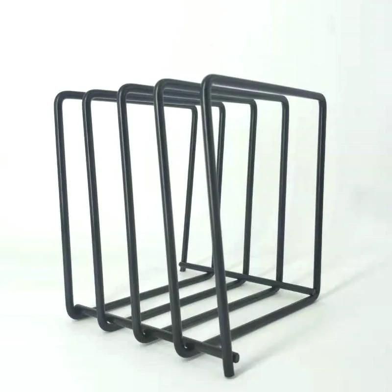 Black Electroplated Iron Art Vinyl Disc Rack Record Rack