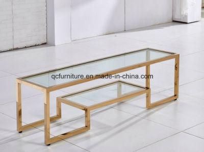 High Quality European Style Classical Stainless Steel TV Stand